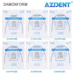 Alambres de arco Cu-NiTi súper elásticos para ortodoncia dental topes rectangulares preformados - Imagen 1 de 17