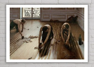 Art print The Parquet Planers by Caillebotte fine art print poster wall art - Picture 1 of 13