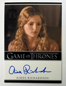 2013 Game of Thrones Season 2 Aimee Richardson Myrcella Baratheon Auto Autograph - Picture 1 of 2