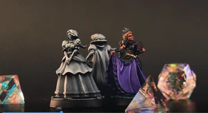 Noble Women | Dungeons and Dragons D&D 28-32mm Tabletop Townspeople Miniatures - Afbeelding 1 van 8