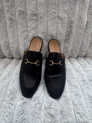 Mocasín Gucci Princetown Mule para mujer, talla 42 - negro Foto 1 de 4