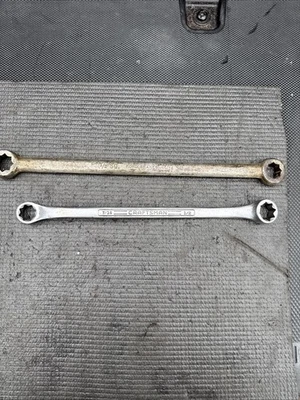 "LLAVE DE FRENO FORD MUY RARA SEARS CRAFTSMAN EE. UU. 8 puntos = V = 1/2"" x 9/16"" tamaño único"  Foto 1 de 4