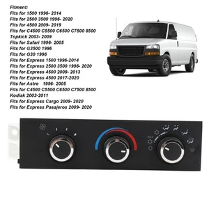 Front Climate Control Module 599‑217 Replacement HVAC Control Module For Express - Bild 1 von 22