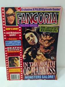 FANGORIA # 136 Mouth of Madness Frankenstein X-Files Free Shipping Within USA - Picture 1 of 6