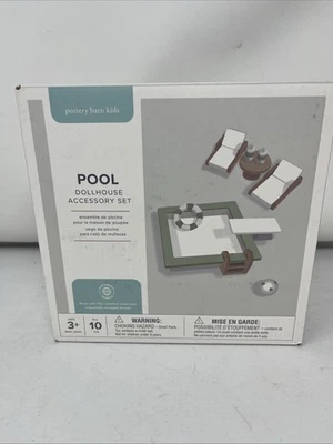 Juego de piscina accesorio para casa de muñecas niños granero de cerámica Foto 1 de 4