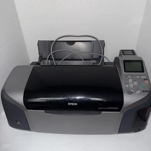 Epson Stylus Photo R320 Inkjet Color Digital Printer Tested Unknown Amt Of Ink - Picture 1 of 8