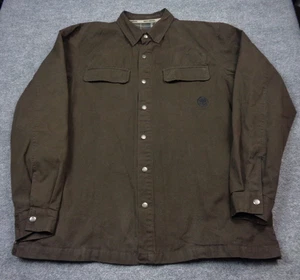 Camisa Harley Davidson Hombre XLT Verde Manga Larga Militar Chaqueta de Campo Forrada - Imagen 1 de 11