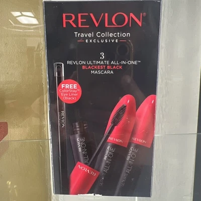 REVLON путешествий коллекции Ultimate все-в-одном черный тушь для ресниц новый 3 упаковки  - Изображение 1 из 4