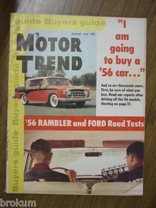 MOTOR TREND JANUARY 1956 BUYER'S GUIDE - Picture 1 of 3