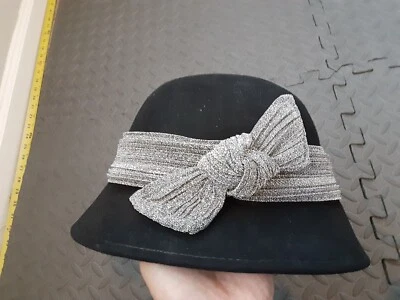 Sombrero Scala Collezione 100 % lana talla pequeña negro #S89 Foto 1 de 4