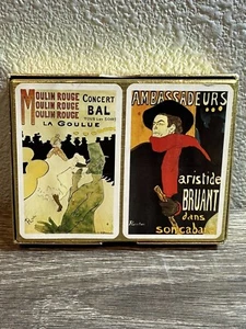 Vintage Piatnik Toulouse-Lautrec Moulin Rouge Karte Geschenkset 1 VERSIEGELT! - Bild 1 von 7
