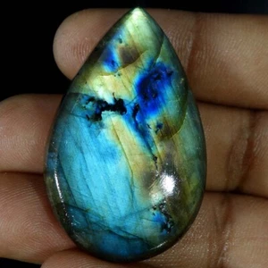 Piedras preciosas sueltas 100 % naturales deslumbrantes chatoyant pera cabujón HK1450 - Imagen 1 de 22