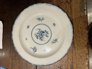 Große 18. Jahrhundert blau & weiß Caughley Worcester Platte Teller Ladegerät um 1770 - Bild 1 von 8