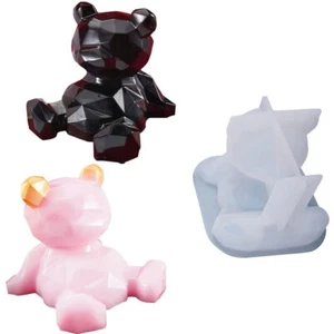 Bear Phone Holder Silicone Epoxy Resin Casting Mold DIY Furnish Ornament Mould A - Picture 1 of 12