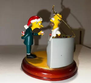 Simpsons Bradford Illuminated Christmas Ornament 2003 CHRISTMAS BONUS - Picture 1 of 4