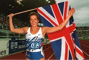 Sally Gunnell track-and-field athlete Hand Signed Photo 12x8" AF - Picture 1 of 1