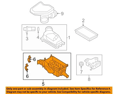 FORD OEM 11-15 Edge,MKX Engine Air Intake-Lower Tray BT4Z9A600A - Изображение 1 из 2