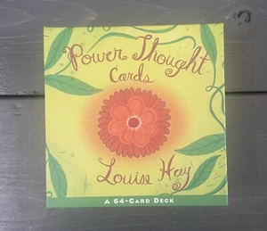 Louise Hay Power Thought Cards 64 Card Deck Affirmations Inner Strength Unused - Imagen 1 de 4
