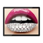 Placemat Mousemat 8x10 - Diamond Fashion Lips Pink Lipstick  #14593
