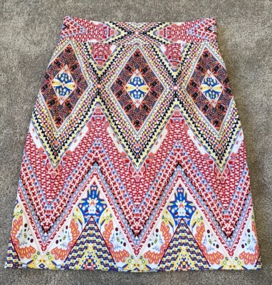 Antonio Melani 多色内衬铅笔裙 10 码 — 第 1/4 张图片