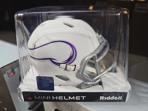 MINNESOTA VIKING WHITE ALTERNATE 2024 MINI HELMET RIDDELL NEW IN BOX - Picture 1 of 4