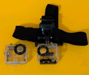 2 Protective Housing Case For Gopro HD Hero 1 Hero 2 Waterproof/ 1 HeadBand - Picture 1 of 5
