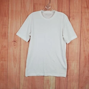 Travis Mathew Mens T-Shirt Sz Small White Cotton Crew Neck Short Sleeve Pullover - Picture 1 of 10