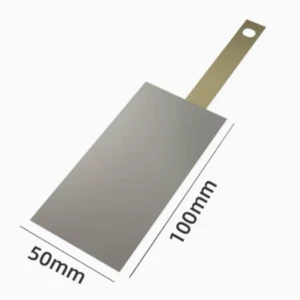 50 x 100 mm recubrimiento de electrodo de titanio rutenio-iridio, placa de malla de ánodo Ti - Imagen 1 de 7