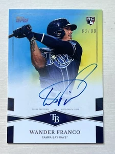 2022 Topps X Wander Franco RC Rookie Auto Signed On-Card #ed Numbered /99 - Picture 1 of 2