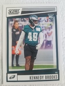 KENNEDY BROOKS PHILADELPHIA EAGLES 2022 PANINI SCORE ROOKIE CARD #344