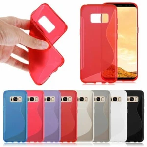 S-Line Silicon Gel Shockproof Case For Samsung Galaxy S8 & S8 Plus + SP - Picture 1 of 9