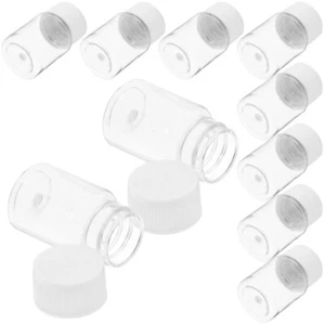 10 Pcs Plastic Bottle Refillable Bottles Reusable Wide Mouth Liquid Travel - Picture 1 of 12