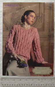 1984 Jaeger 5685 lacy sweater, 4 ply - Picture 1 of 1
