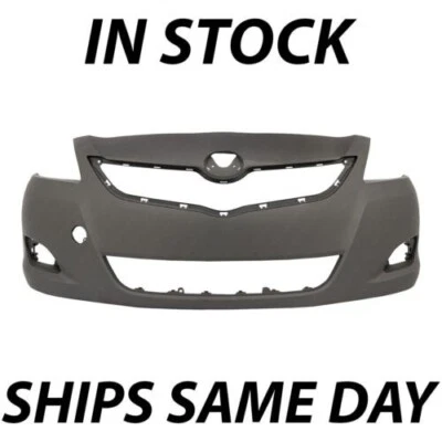 NEW Primered - Front Bumper Fascia Replacement for 2007-2012 Toyota Yaris Sedan - Image 1 of 4