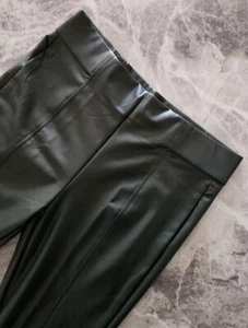 Marks & Spencer Leggings Lederoptik hoher Bund – Größe 16 kurz - Bild 1 von 6