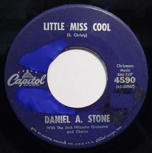 DANIEL A. STONE: Little Miss Cool~Teen Rock 45-CAPITOL #4590 - Imagen 1 de 2
