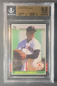 1985 Donruss Rogers Clemens #273 ROOKIE RC BGS 9.5 GEM MINT Boston Red Sox