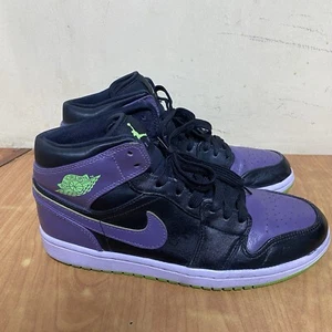 Nike Air Jordan 1 Retro Joker Night Vision schwarz lila grün Turnschuhe Größe 8,5 - Bild 1 von 13