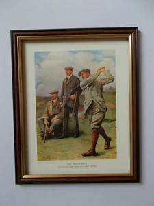 GOLF PRINT FRAMED - THE TRIUMVIRATE - Picture 1 of 1