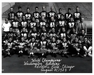NFL 1938 Washington Redskins World Champion Team Picture  8 X 10 Photo Picture - Picture 1 of 1