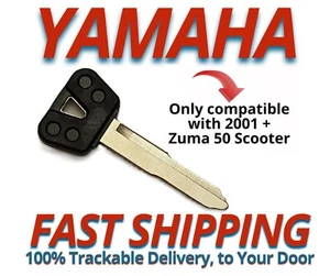 Yamaha Zuma 50 Scooter Keys 2001+ Replacement Key Cut to your Code C7501-C7750 - Picture 1 of 3