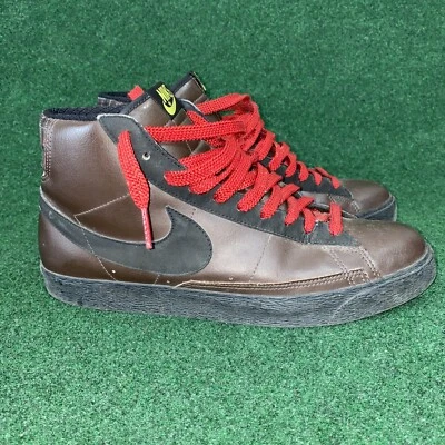Nike Blazer High 316664-200 Brown Black Red Men’s Size 11.5 Retro Sneakers - Image 1 of 4