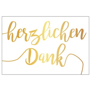 10 Stück Premium Dankeskarten (Klappkarten) mit Umschlägen, Danke Karten Geburt - Bild 1 von 5