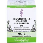 BIOCHEMIE 12 Calcium sulfuricum D 6 Tabletten 80 St PZN01073900