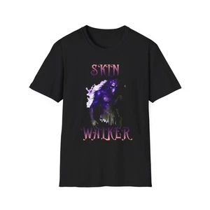 Camiseta Skin Walker Unisex Estilo Suave, Camiseta Gótica, Camisa Halloween, Gráfico [...] - Imagen 1 de 55