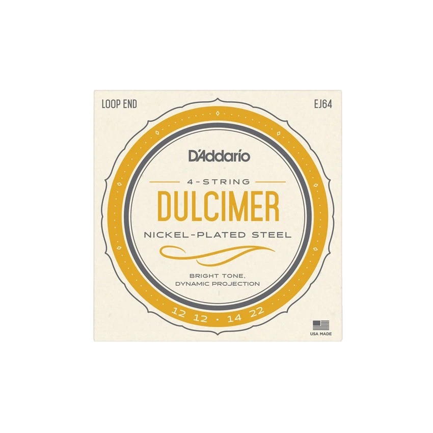 3 Sets D'Addario EJ64 4-string Dulcimer Strings