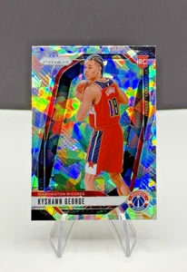 2024-25 Panini Prizm Kyshawn George Rookie Silver Cracked Ice #257 Wizards RC - Bild 1 von 3