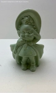 Hager Pottery Crying Girl Bonnet Planter - Picture 1 of 5