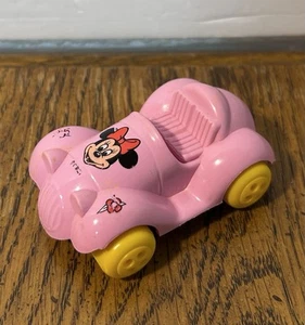 Vintage Viking Toys Disney Minnie Mouse Pink Car Sweden - Picture 1 of 8