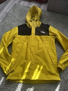 Chaqueta de lluvia The North Face para hombre S amarilla impermeable Dryvent ligera - Imagen 1 de 13